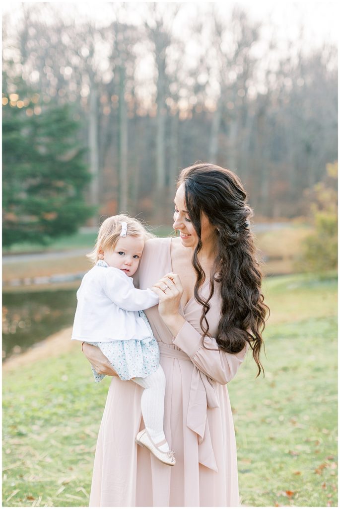 Mother And Daughter During A Family Photography Session In Brookside Gardens