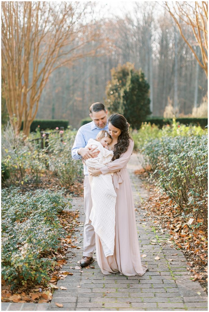 Brookside Gardens Family Session With One Year Old Girl