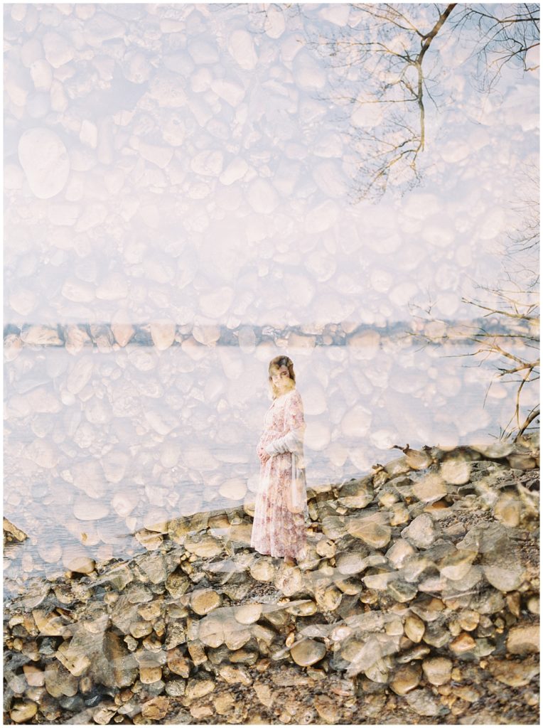 Double Exposure During A Nova Maternity Session.