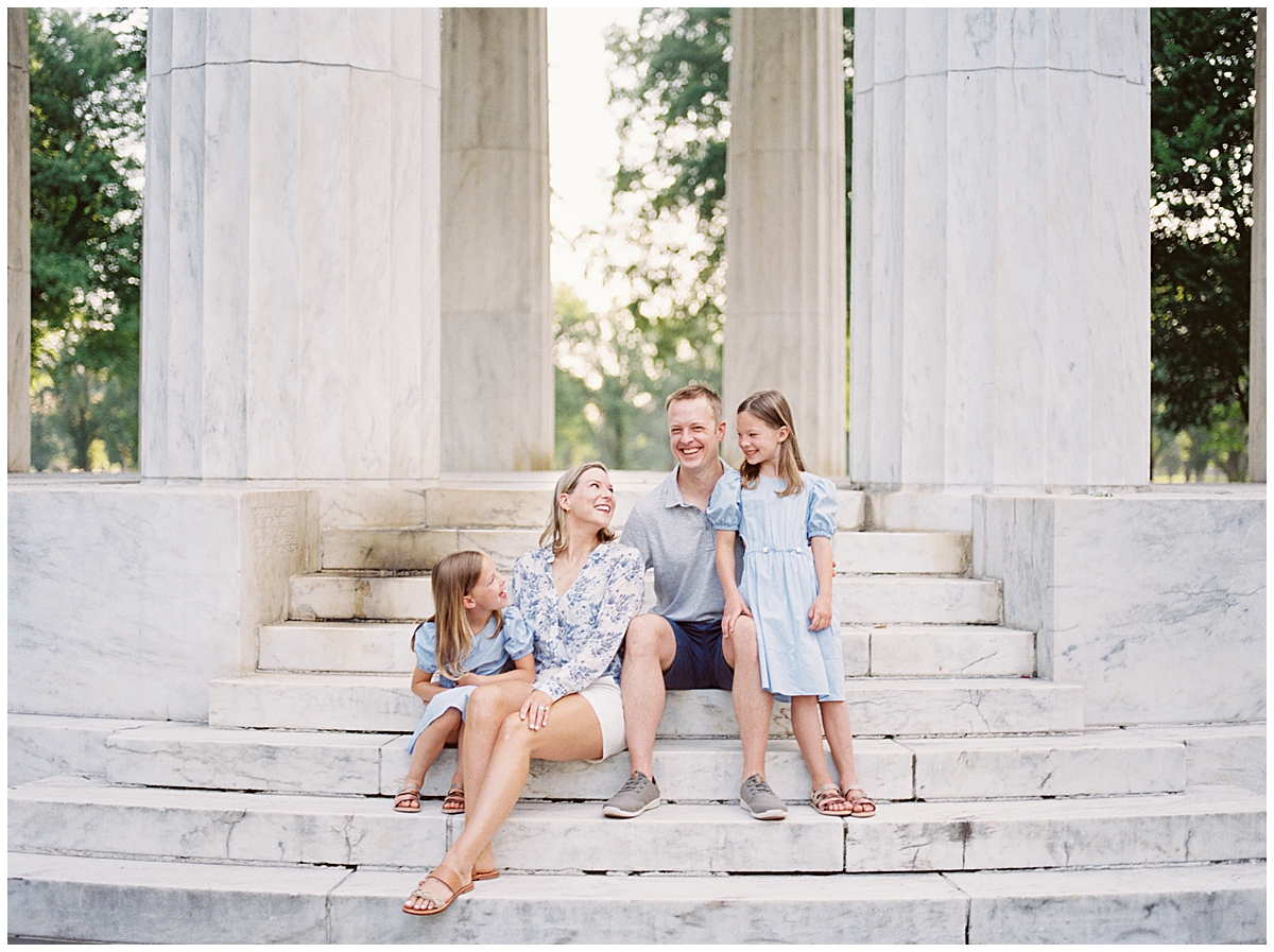 Family Session At Dc War Memorial