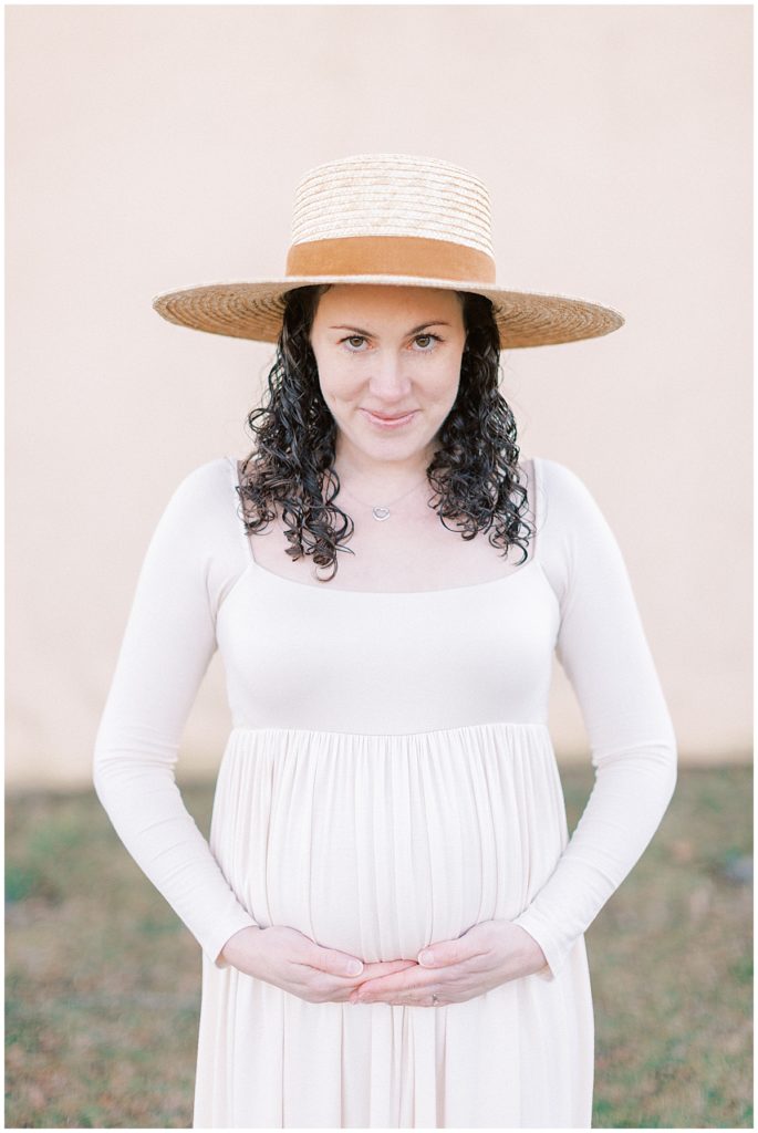 Beautiful Pregnant Woman During Maternity Session