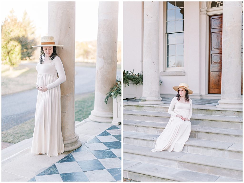 Pregnant Woman During Maryland Photo Session.