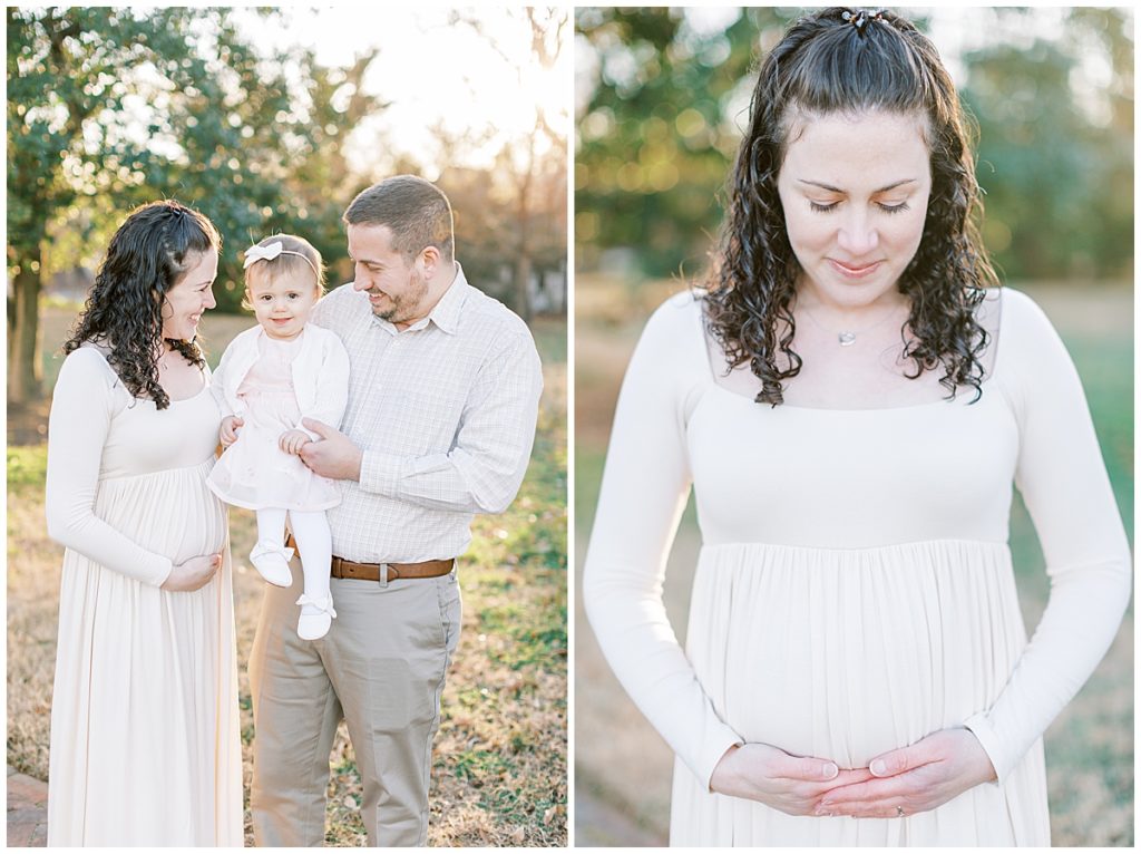 Maternity Session With Little Girl In Maryland