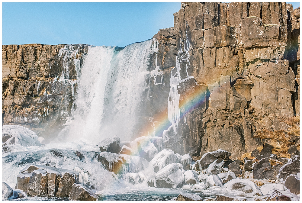 A Waterfall In Iceland