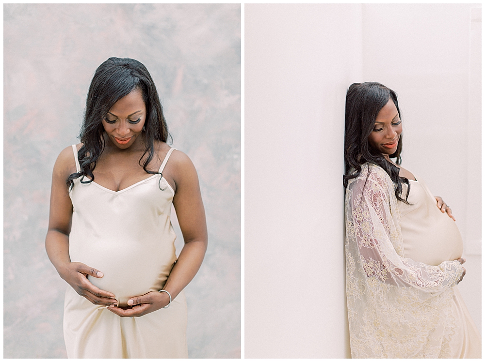 Stunning Studio Maternity Session In Dc