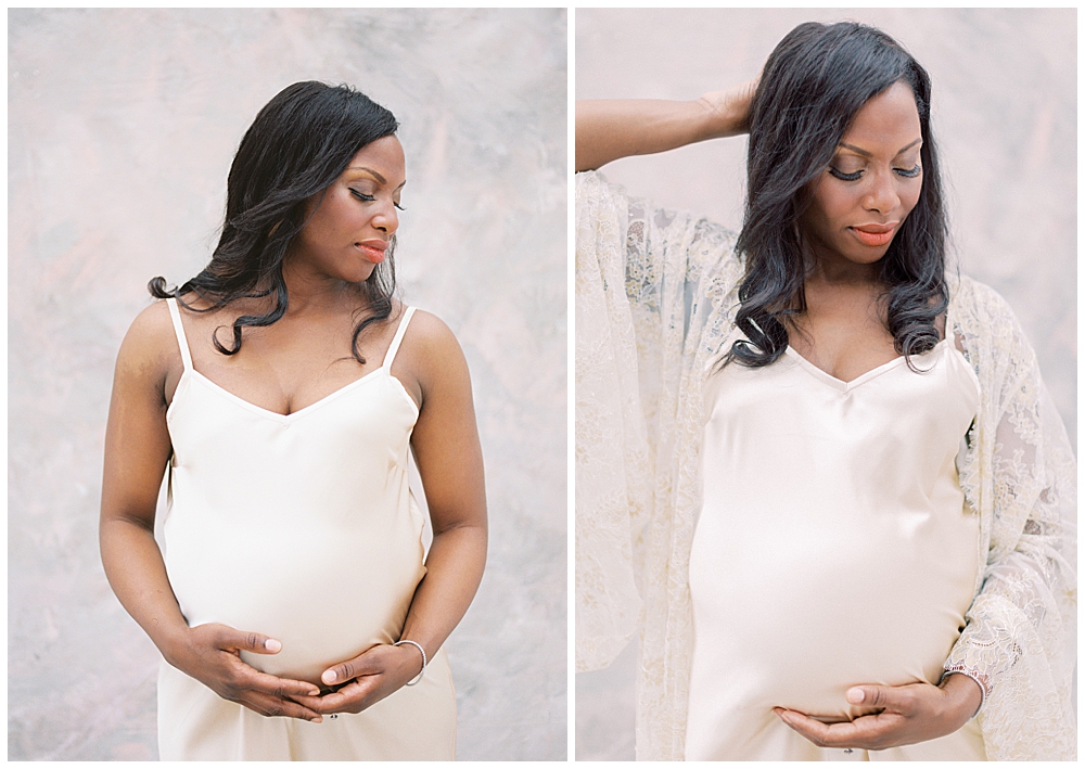 Dc Maternity Session In Garden Studio