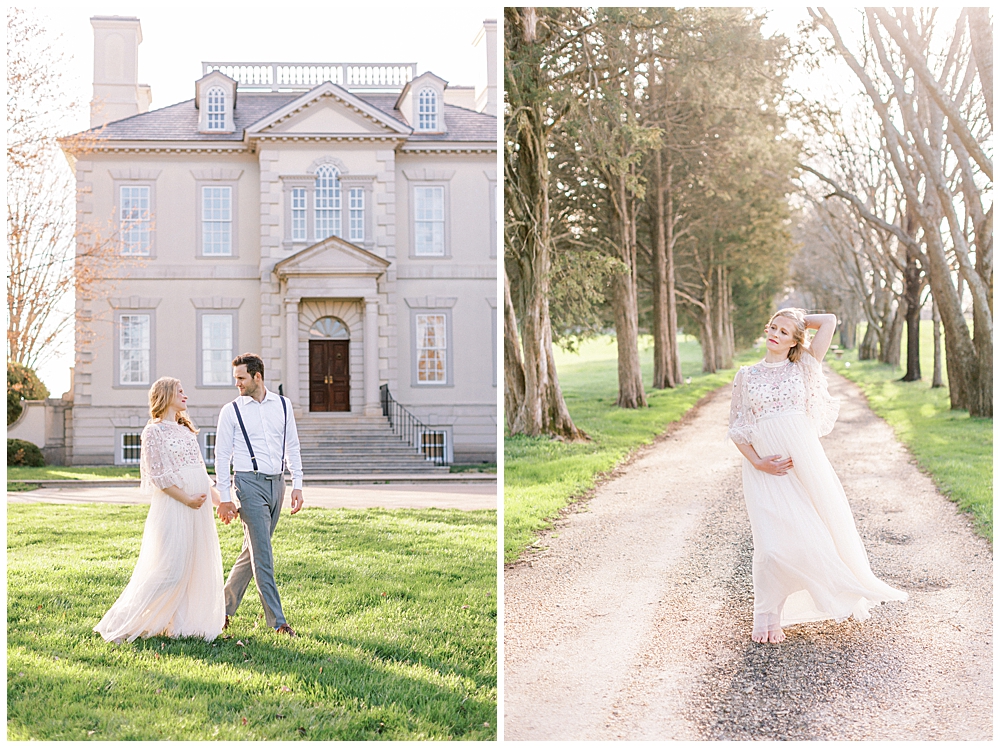 Gorgeous Maternity Session Outside Of Washington, D.c. At The Great Marsh Estate