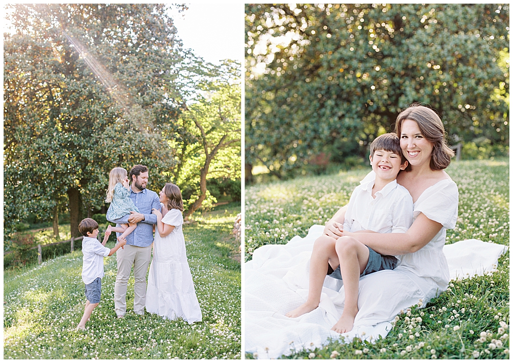 Family Photo Session At Mulberry Fields In Southern Maryland