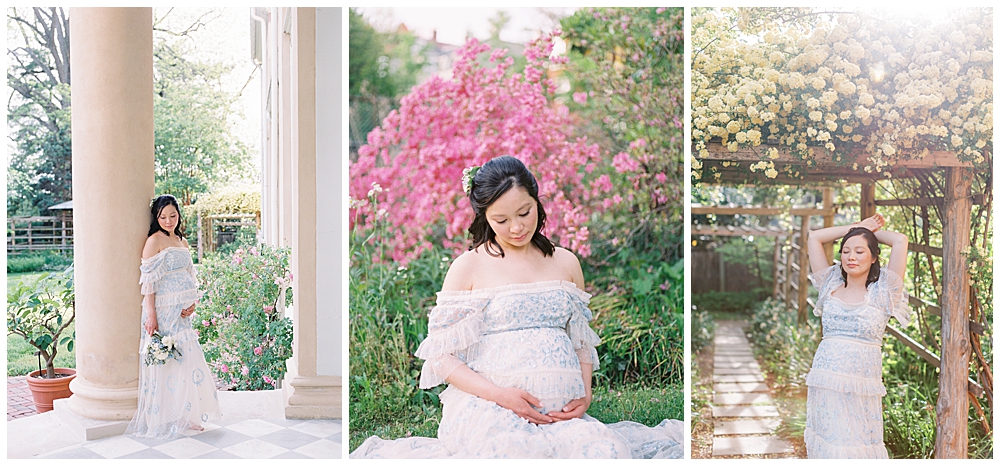 Romantic Maternity Session At Tudor House Washington, D.c.