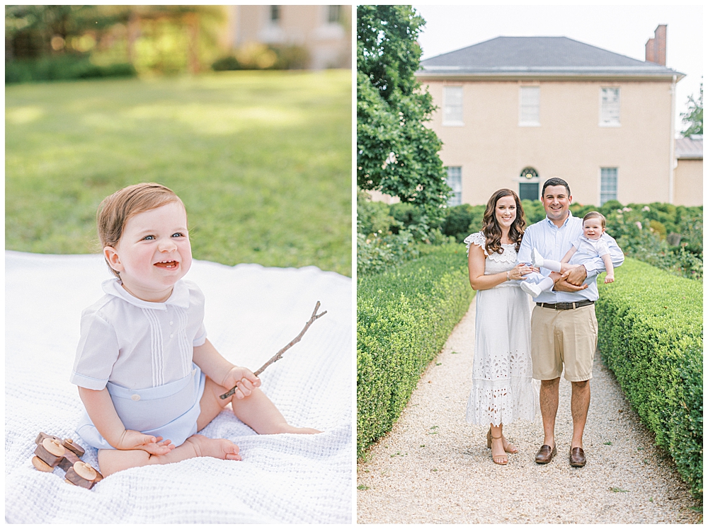 Family Photo Session At Tudor Place In Washington Dc