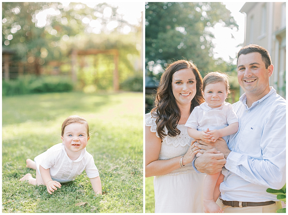 A One Year Old Family Session At Tudor Place In Washington Dc