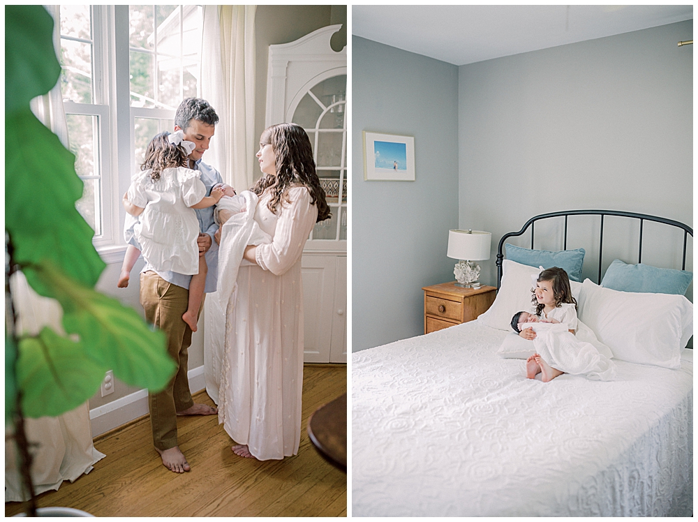 A Baltimore Newborn Session With A Toddler Girl