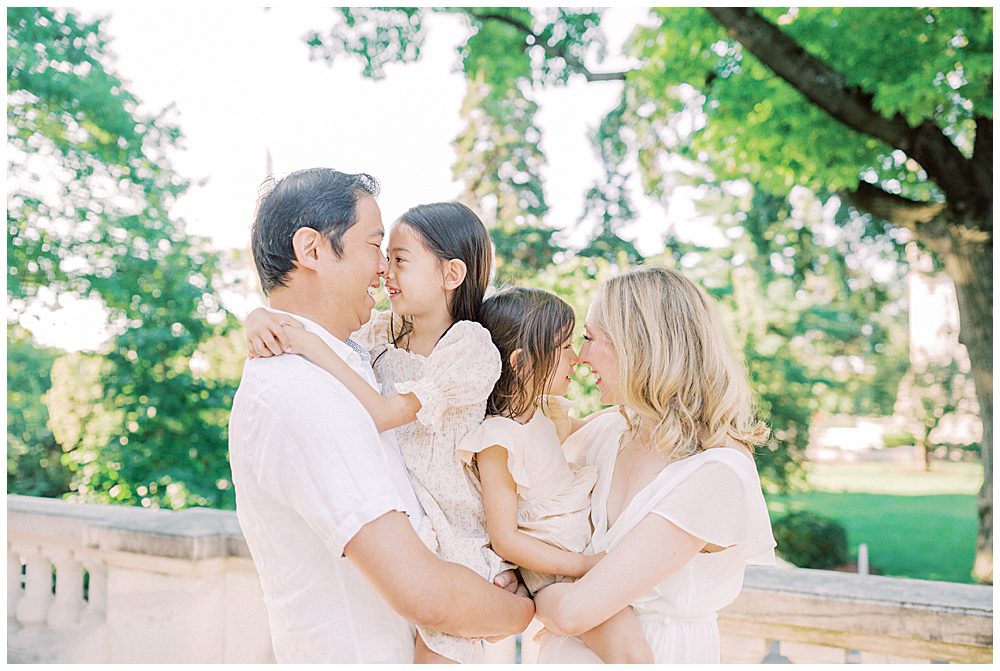 A Family Stands Together At Dar Constitution Hall