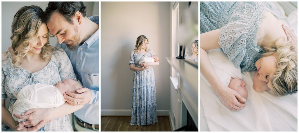 Silver Spring Md Newborn Session Collage