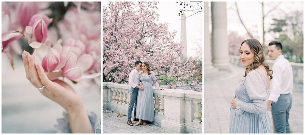 Dc Magnolias Maternity Session Collage