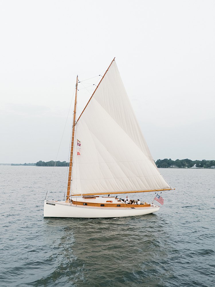 The Sail Selina II in St. Michael's, MD during a family photo session.