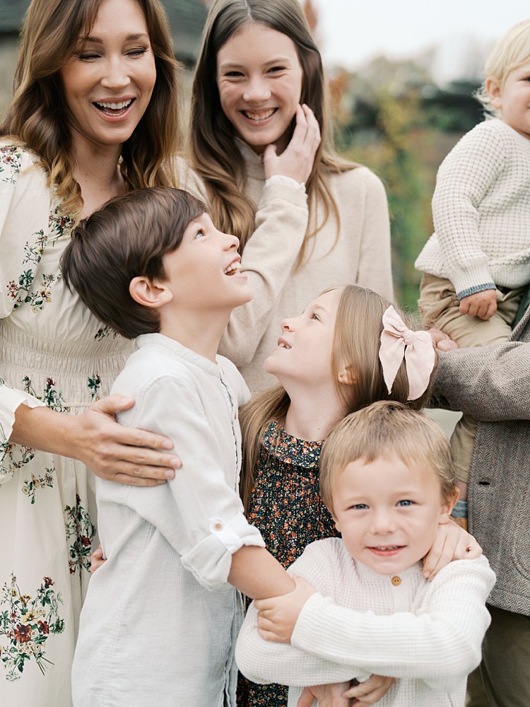 A Family Tickles Each Other.