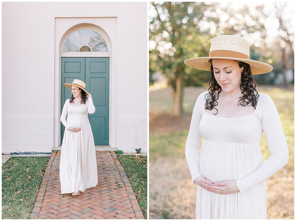 Maryland Maternity Photographer - Mama with a hat