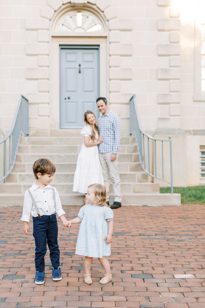 Family session at Carlyle House in Alexandira, VA.
