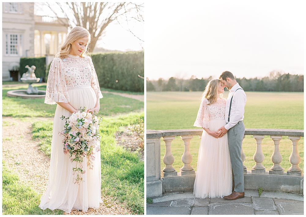 Ethereal maternity session at The Great Marsh Estate in Northern Virginia