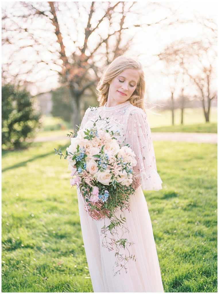 Luscious florals by Petal's Edge during DC maternity session