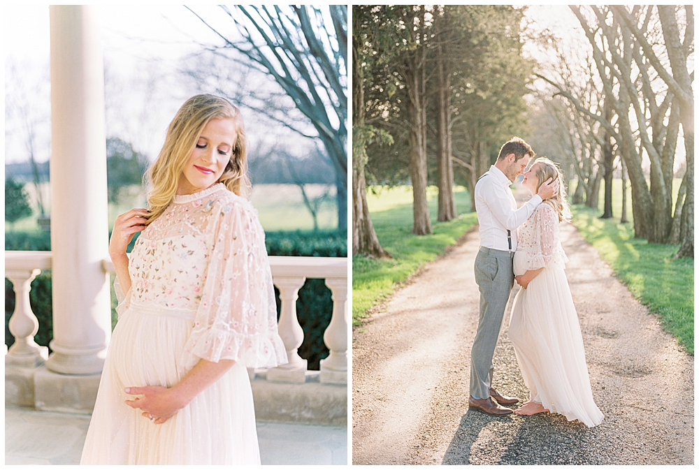 Light-filled maternity session at The Great Marsh Estate