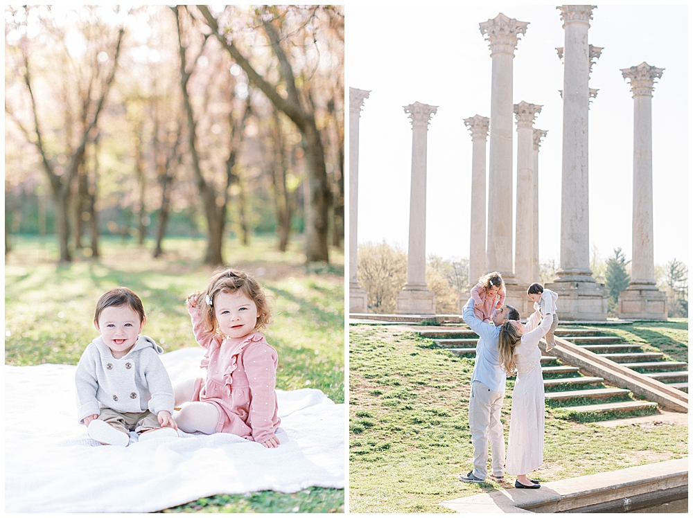 National Arboretum family photo session in DC