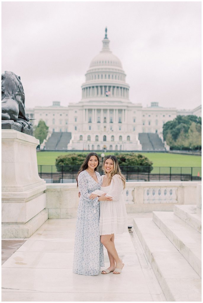 Mom and her sister at U.S. Capitol