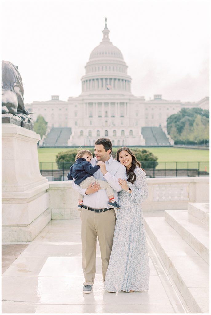 Family photo session at the U.S. Capitol in Washington, D.C.