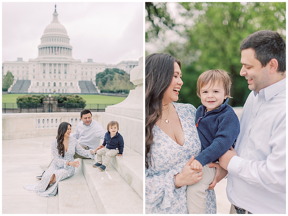 Family photographer Washington, D.C. | Session at the U.S. Capitol