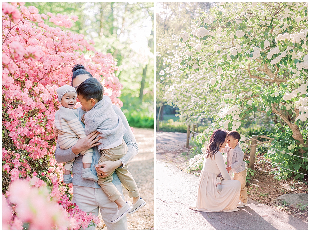 Family photo session at Brookside Gardens in Silver Spring, Maryland