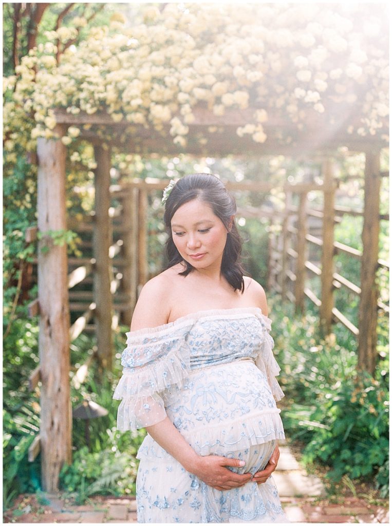 Romantic maternity session at Tudor Place in DC