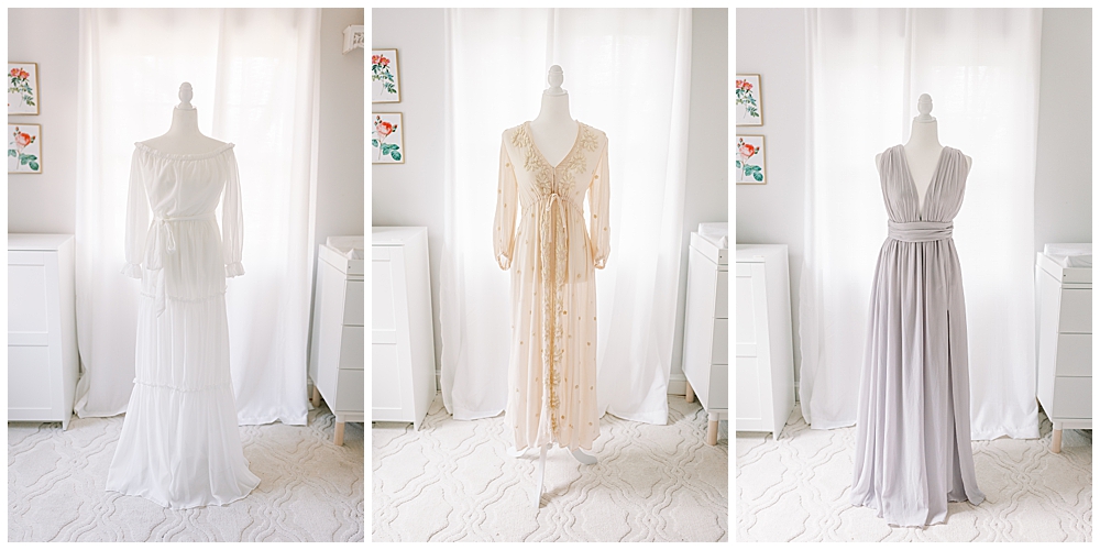 Three dresses for an elegant family photo session