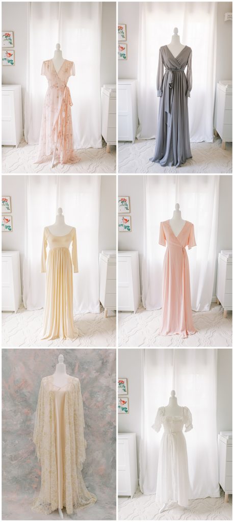Six dresses for photo sessions