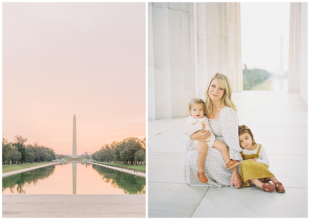 Washington DC Family Session at the Lincoln Memorial