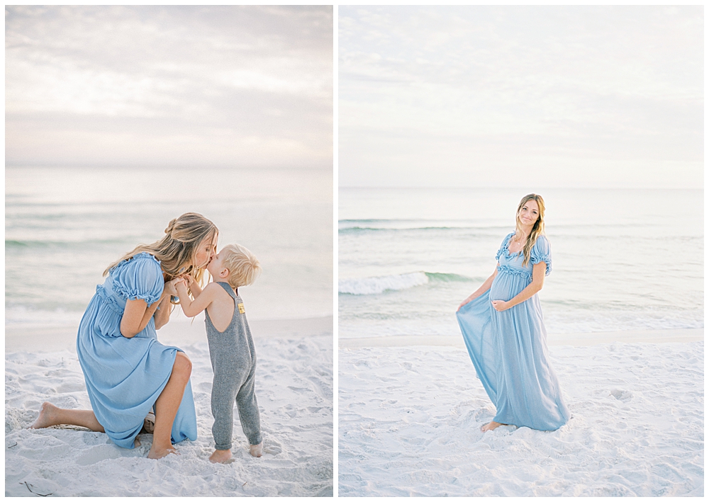 Beach maternity photoshoot in Santa Rosa, Florida